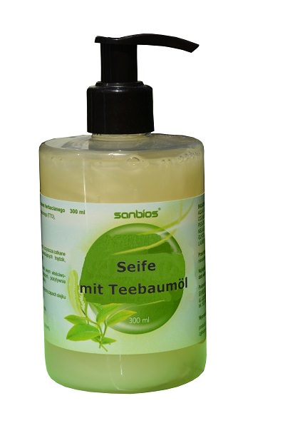 Flüssige Seife mit Teebaumöl, 300ml, desinfizierend, antibakteriell, antiviral